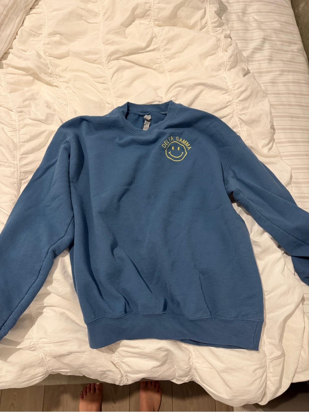 Delta Gamma Smiley Face Crewneck
